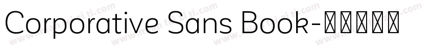 Corporative Sans Book字体转换